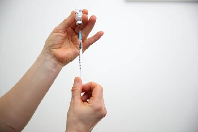 A vial of Covid-19 vaccine. PIC: Nick Potts/PA Wire