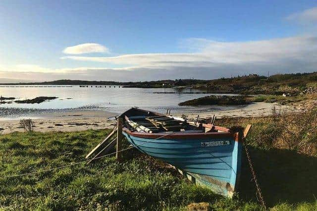 Unlikely crime scene: Gigha is located off the coast of Kintyre.