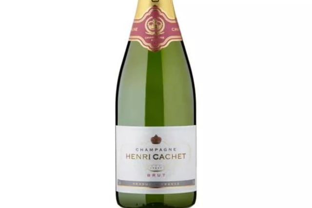 For the more budget-conscious Henri Cachet Champagne Brut is Asda's cheapest champagne - priced at a competitive £15 a bottle.