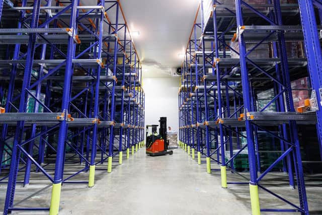 An interior view of the new distribution facility in Kintore, Aberdeenshire. Picture: Newsline Media