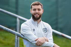 Jorge Grant played his first 90 minutes since joining Hearts last weekend.