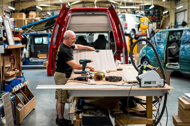 Jerba’s Ian Adkins at work at the firm’s premises in North Berwick. Picture: contributed.