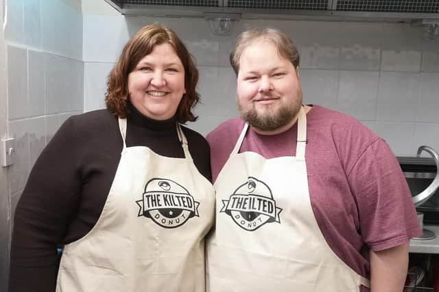 Lena Wollan and Mark Anderson run the doughnut shop - which is launching in Stockbridge. Picture: Catriona Thomson.