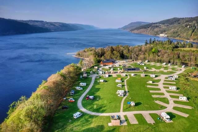 A caravan and camping site on the shores of the world-renowned Loch Ness is on sale for offers of over £2 million.