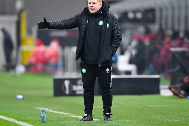 Celtic manager Neil Lennon says he's not "a happy clapper" in beleiving Milan display can be springboard for ending run of three straight defeat when facing St Johnstone (Photo by Giuseppe Maffia / SNS Group)
