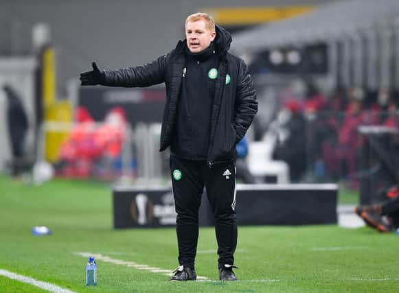 Celtic manager Neil Lennon says he's not "a happy clapper" in beleiving Milan display can be springboard for ending run of three straight defeat when facing St Johnstone (Photo by Giuseppe Maffia / SNS Group)