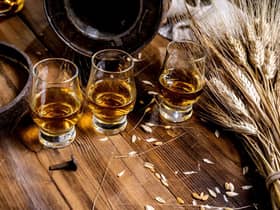 Small tasting glasses with aged Scotch whisky. Picture: Shutterstock