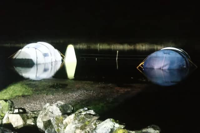 A picture of the scene shared by the Greenock Coastguard Rescue Team