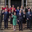 First Minister John Swinney with his newly-appointed cabinet on the steps of Bute House (Picture: Jane Barlow/PA Wire)