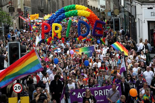 The day falls just a few weeks ahead of Pride Month. Photo: Andrew Mulligan/PA.