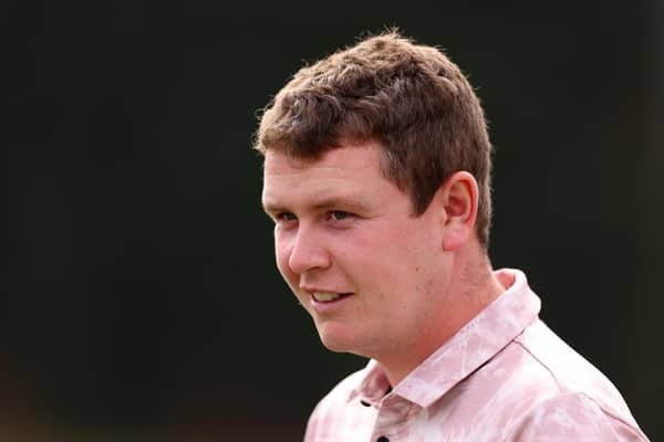 Bob MacIntyre of Scotland looks across the range prior to the BMW PGA Championship at Wentworth Club. Picture: Richard Heathcote/Getty Images.