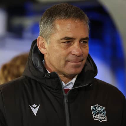 GLASGOW, SCOTLAND - DECEMBER 22: Warriors Head Coach Franco Smith during a BKT United Rugby Championship match between Glasgow Warriors and Edinburgh Rugby at Scotstoun Stadium, on December 22, 2023, in Glasgow, Scotland. (Photo by Ross MacDonald / SNS Group)