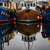 Fishing boats are seen tied up at Tarbert Harbor in Tarbert, Scotland. Picture: Jeff J Mitchell/Getty Images