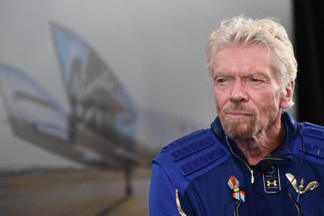 Thursday's launch will mark the first time paying passengers have been on board one of Sir Richard Branson's Virgin Galactic space flights.  Picture: Patrick T Fallon/AFP/Getty