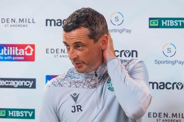 Hibernian manager Jack Ross. Photo by Mark Scates / SNS Group