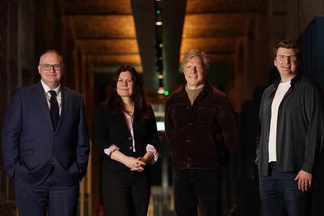 Gavin Jack (University of Edinburgh Business School), Marion Thain (Edinburgh Futures Institute), Martin Boyle (CodeBase) and Iain Mackie (Malted AI). Picture: Stewart Attwood