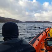 Stranded divers. Picture: RNLI