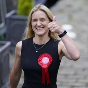 Kim Leadbeater walks along the canal path in Huddersfield after winning the Batley and Spen by-election and now representing the seat previously held by her sister Jo Cox, who was murdered in the constituency in 2016 picture: Danny Lawson