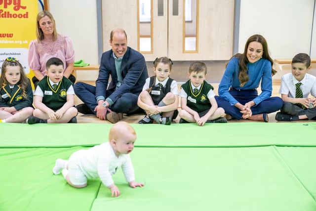 The Duke and Duchess of Cambridge met some of the youngsters.