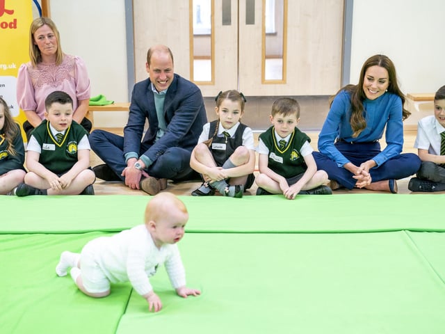 The Duke and Duchess of Cambridge met some of the youngsters.