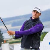 Royal Burgess player Cameron Adam on his way to carding a course-record 63 at Royal Dornoch in the opening qualifying round for the Scottish Amateur Championship. Picture: Scottish Golf