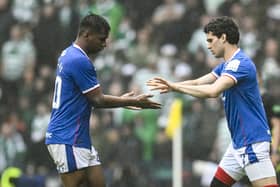 Alfredo Morelos, who was replaced by Ianis Hagi at Hampden, looks booked for the Ibrox exit door.