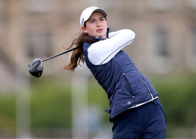 Grace Crawford in action on the Old Course at St Andrews in last year's Alfred Dunhill Links Championship. Picture: Richard Heathcote/Getty Images.