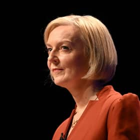 Prime Minister Liz Truss delivers her keynote speech on the final day of the Conservative Party Conference in Birmingham