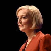 Prime Minister Liz Truss delivers her keynote speech on the final day of the Conservative Party Conference in Birmingham