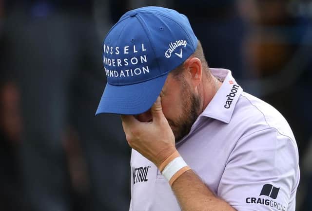 A dejected Richie Ramsay leaves the 18th green after completing his final round of the Betfred British Masters hosted by Danny Willett at The Belfry. Picture: Andrew Redington/Getty Images.