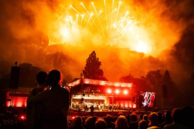 Edinburgh's summer festivals usually end in a spectacular fireworks display above the city. Picture: Gaelle Beri