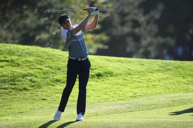 Pop star Niall Horan in action during the pro-am event prior to the BMW PGA Championship at Wentworth in 2019. Picture: Ross Kinnaird/Getty Images.