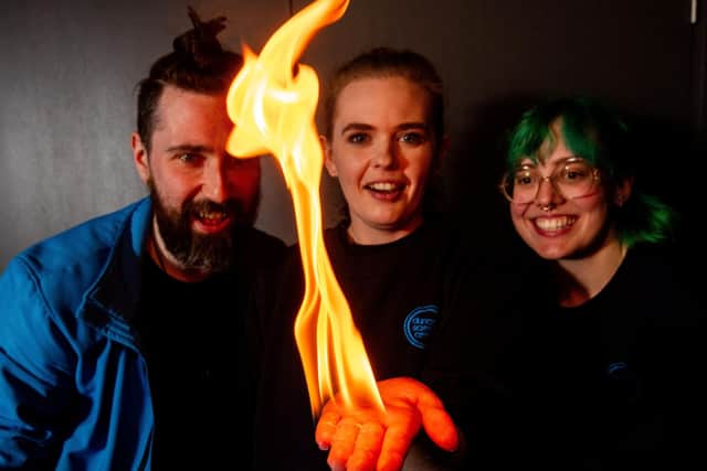 Dundee Science Centre staff feel the heat!
