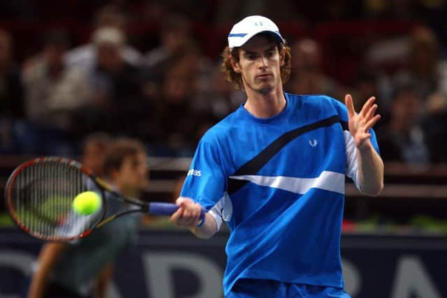 Andy Murray pictured in 2007 - complete with 'big hair'