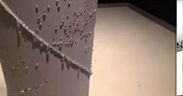 Hydrophobic coating which repels moisture such as wet snow. Picture: BEAR Scotland