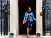 Home Secretary Suella Braverman, leaves Downing Street, Westminster, London, after the first Cabinet meeting with Rishi Sunak as Prime Minister. Picture date: Wednesday October 26, 2022.