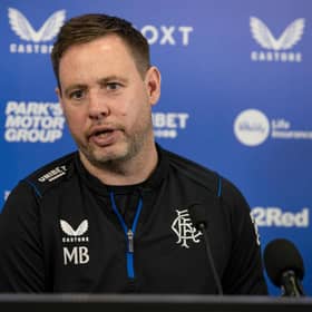 GLASGOW, SCOTLAND - MAY 19: Michael Beale has suggested "a wild goose chase" is going on over speculation on a new goalkeeper for the club as he prepares to welcome a first  signing in what will be an extensive summer overhaul. (Photo by Alan Harvey / SNS Group)