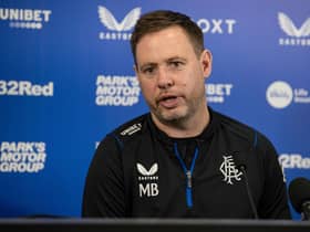 GLASGOW, SCOTLAND - MAY 19: Michael Beale has suggested "a wild goose chase" is going on over speculation on a new goalkeeper for the club as he prepares to welcome a first  signing in what will be an extensive summer overhaul. (Photo by Alan Harvey / SNS Group)