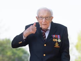 Captain Tom Moore raised a huge £12.5 million for the NHS by walking 100 laps of his garden (Photo: PA)
