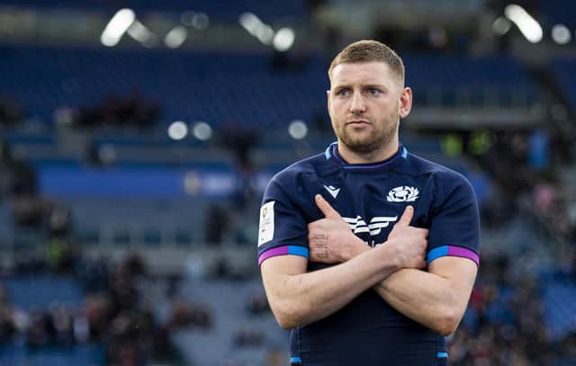 Defences up ... Finn Russell has responded to criticisms about his performances - and his physique