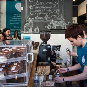 Coffee shops may struggle to make a living if all their customers nurse a single cup throughout a day spent using the wifi (Picture: Andrew Burton/Getty Images)