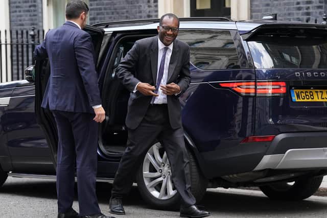 Chancellor of the Exchequer Kwasi Kwarteng arrives at 10 Downing Street, London. Picture date: Thursday September 22, 2022.