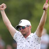 Ewen Ferguson celebrates his success in Northern Ireland.