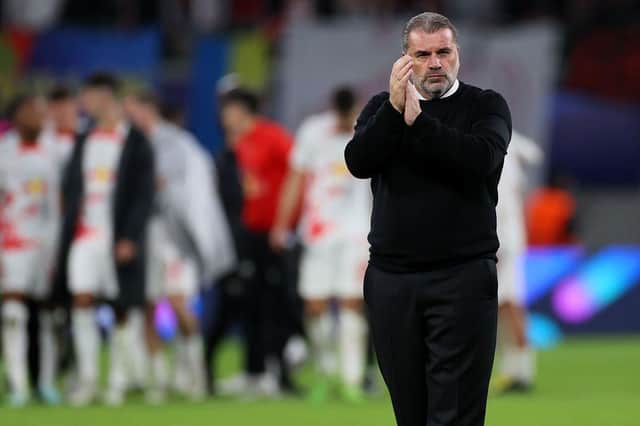 Ange Postecoglou was critical of his players after they equalised. (Photo by Martin Rose/Getty Images)