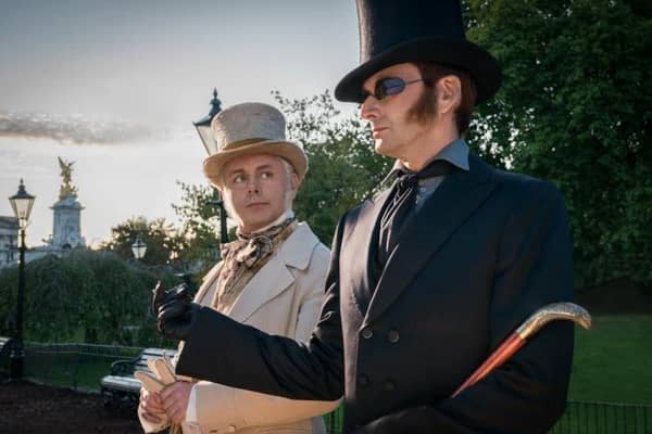 Michael Sheen and David Tennant have been making a new series of Good Omens in Scotland.