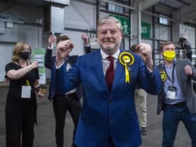 SNP Angus Roberston wins for Edinburgh Central, taking the seat from Scottish Conservatives. Picture: Lisa Ferguson