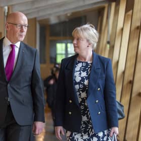 SNP First Minister John Swinney and Finance Secretary Shona Robison  (Photo by Lisa Ferguson/National World)