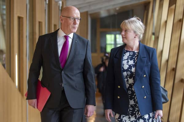 SNP First Minister John Swinney and Finance Secretary Shona Robison  (Photo by Lisa Ferguson/National World)