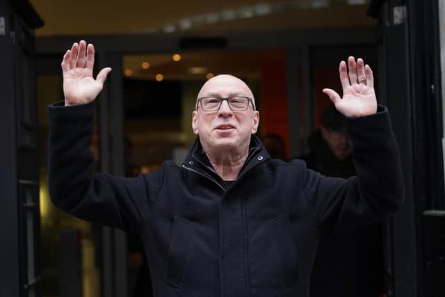 Scottish veteran broadcaster Ken Bruce leaving BBC Wogan House in London, after his last day presenting his BBC Radio 2 show, which he has hosted for 31 years.
