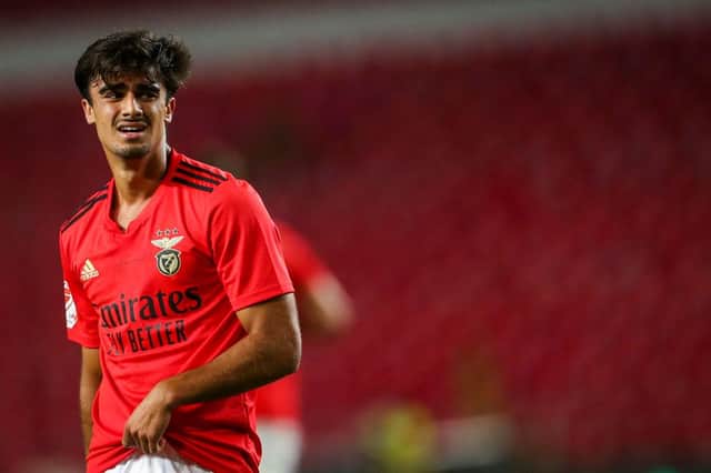 Jota has signed for Celtic from Benfica. (Photo by CARLOS COSTA/AFP via Getty Images)